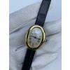 (준비완료/특급배송)NO.2810/AF공장 까르띠에Baignoire Watch YG AF 1:1 Best Edition White Dial on Black Croco Strap RONDA Quartz