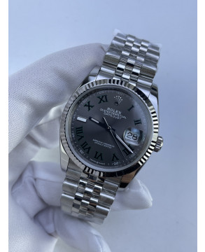 (준비완료/특급배송)NO.4008/QP공장 롤렉스 데이저스트 36미리 최신형 그레이 윔블던